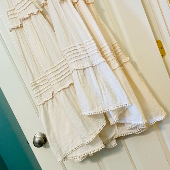 EUC Spell & the Gypsy Collective Sand Beige Hanalei Midi Dress - Picture 15 of 17